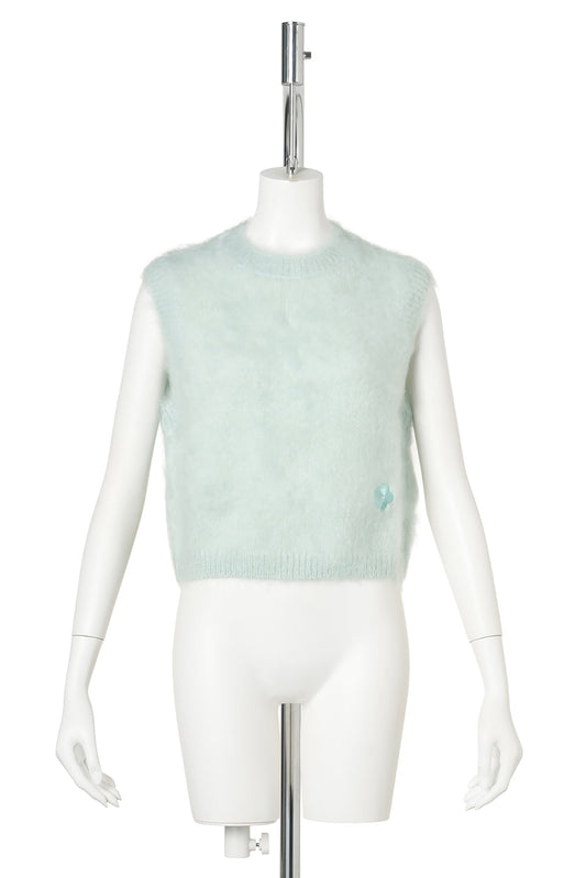 VEST WITH BACK BUTTON CLOSURE / MINT