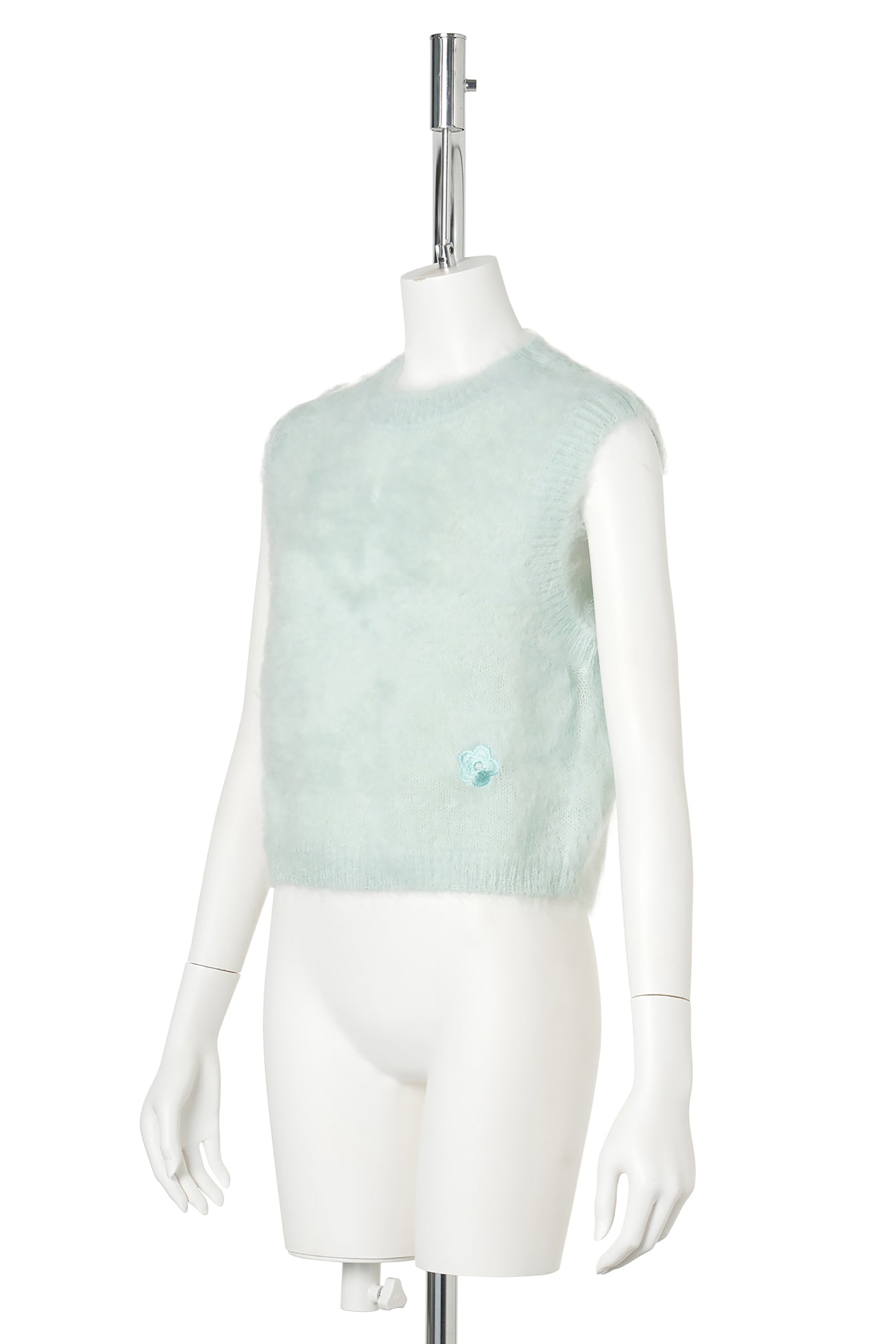VEST WITH BACK BUTTON CLOSURE / MINT