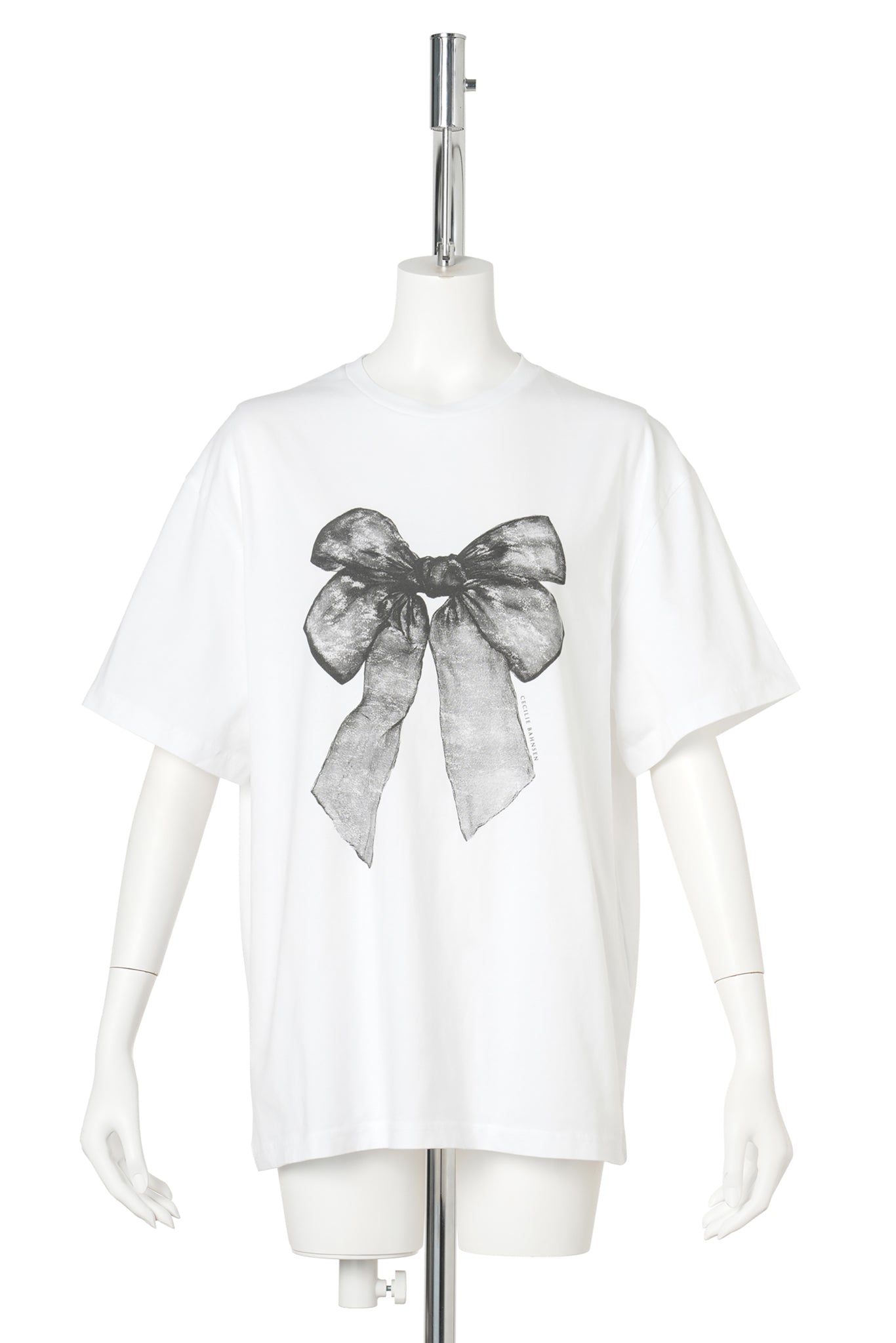 SHORT SLEEVE T-SHIRT WITH PRINT / WHITE/BLACK