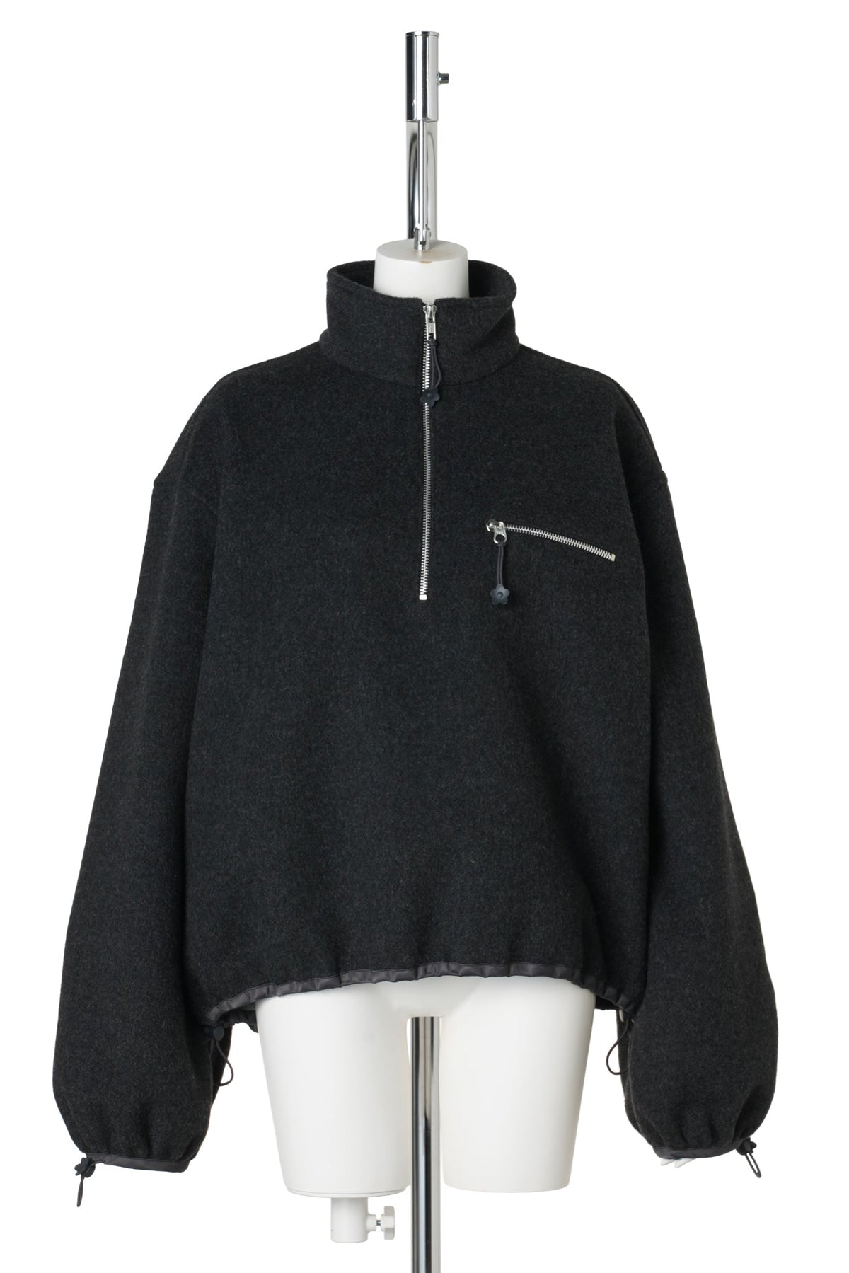 CBFREDERIK HALF-ZIP JACKET / CHARCOAL GREY