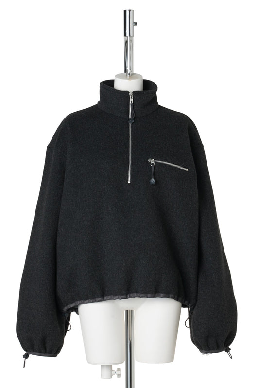 CBFREDERIK HALF-ZIP JACKET / CHARCOAL GREY