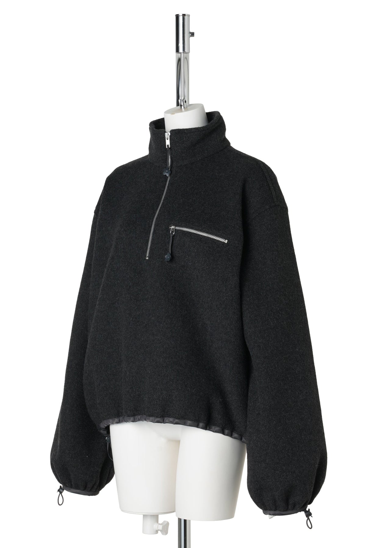 CBFREDERIK HALF-ZIP JACKET / CHARCOAL GREY