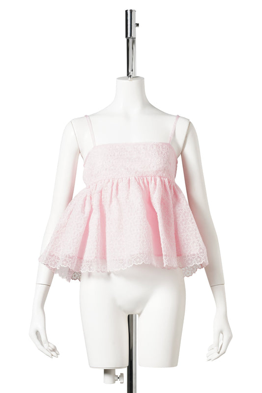 CBSELENA TOP WINDFLOWER EMB / BLUSH PINK