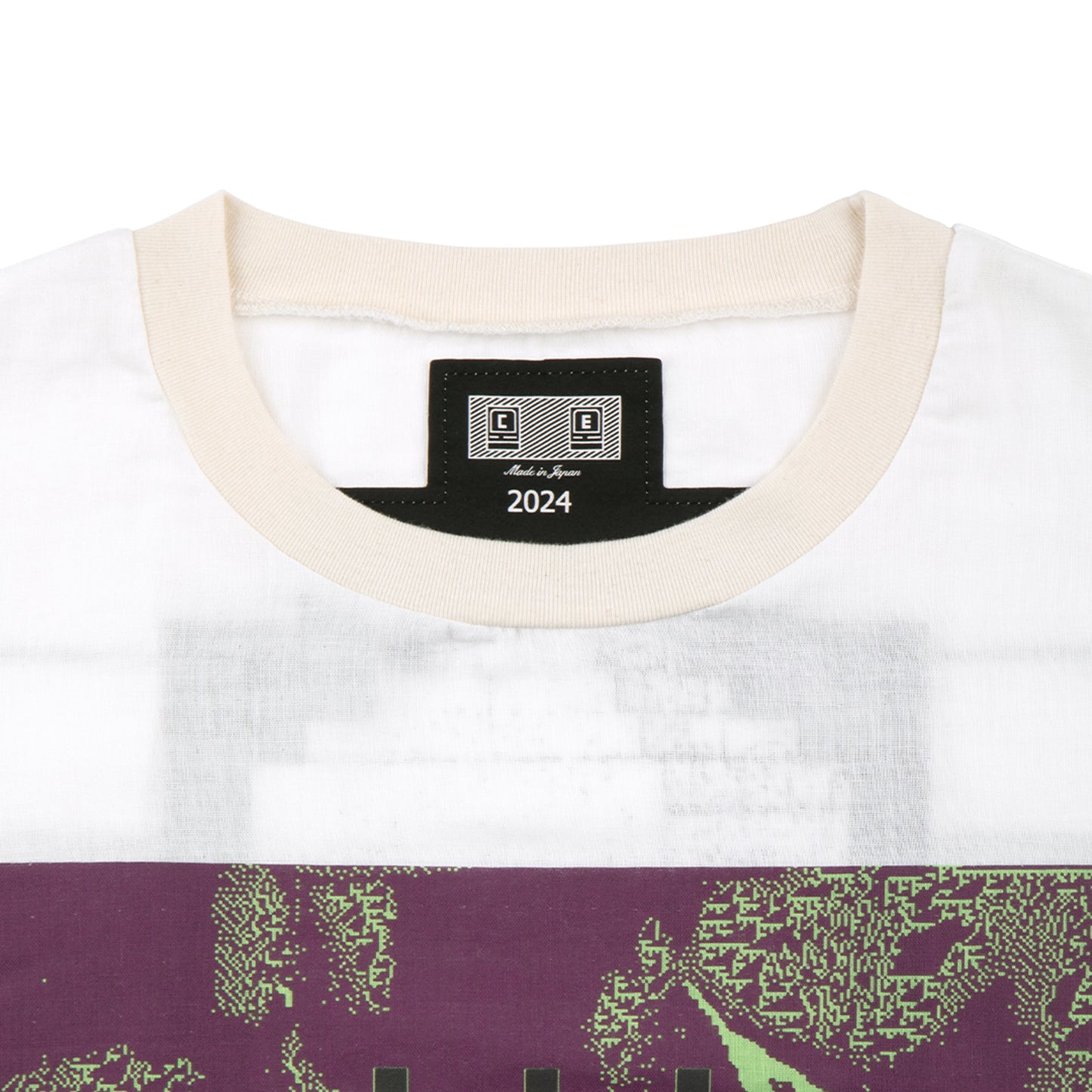 xPE>µB:X GAUZE CREW NECK / WHITE