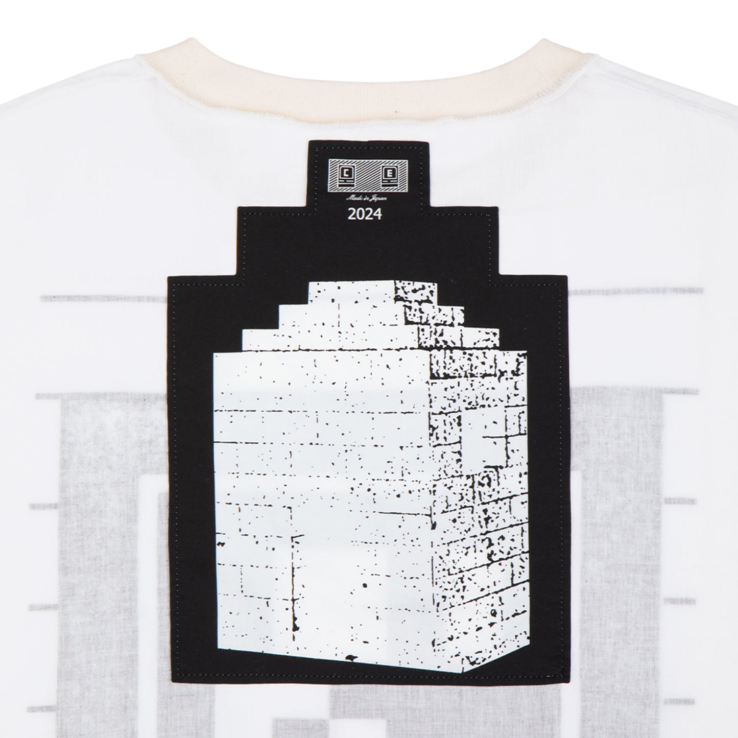 xPE>µB:X GAUZE CREW NECK / WHITE