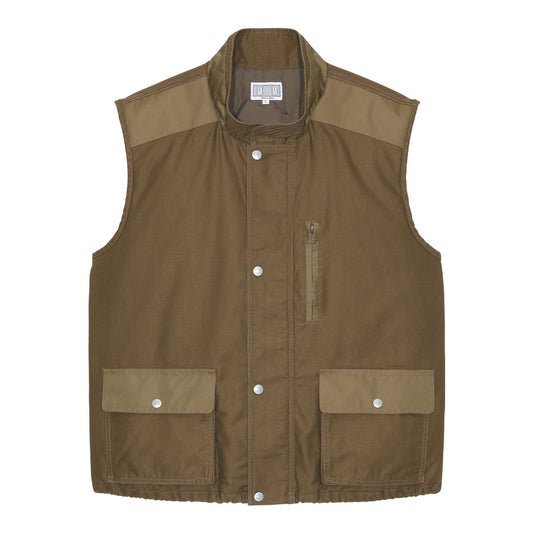 WARM WORK VEST / BROWN