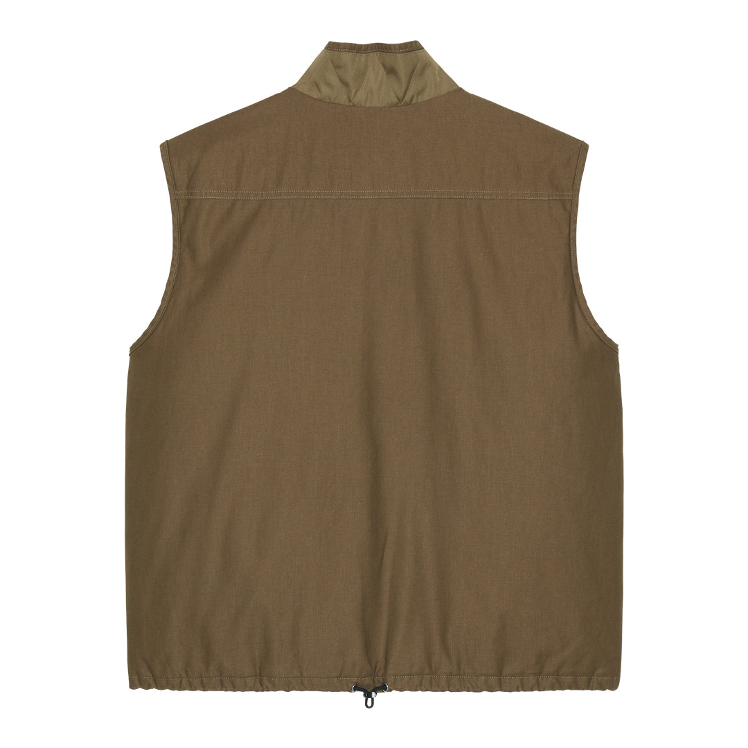 WARM WORK VEST / BROWN