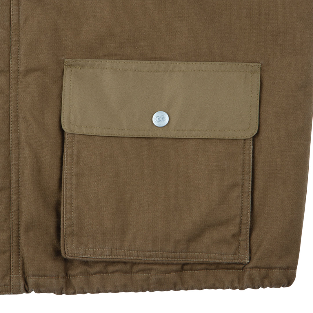 WARM WORK VEST / BROWN