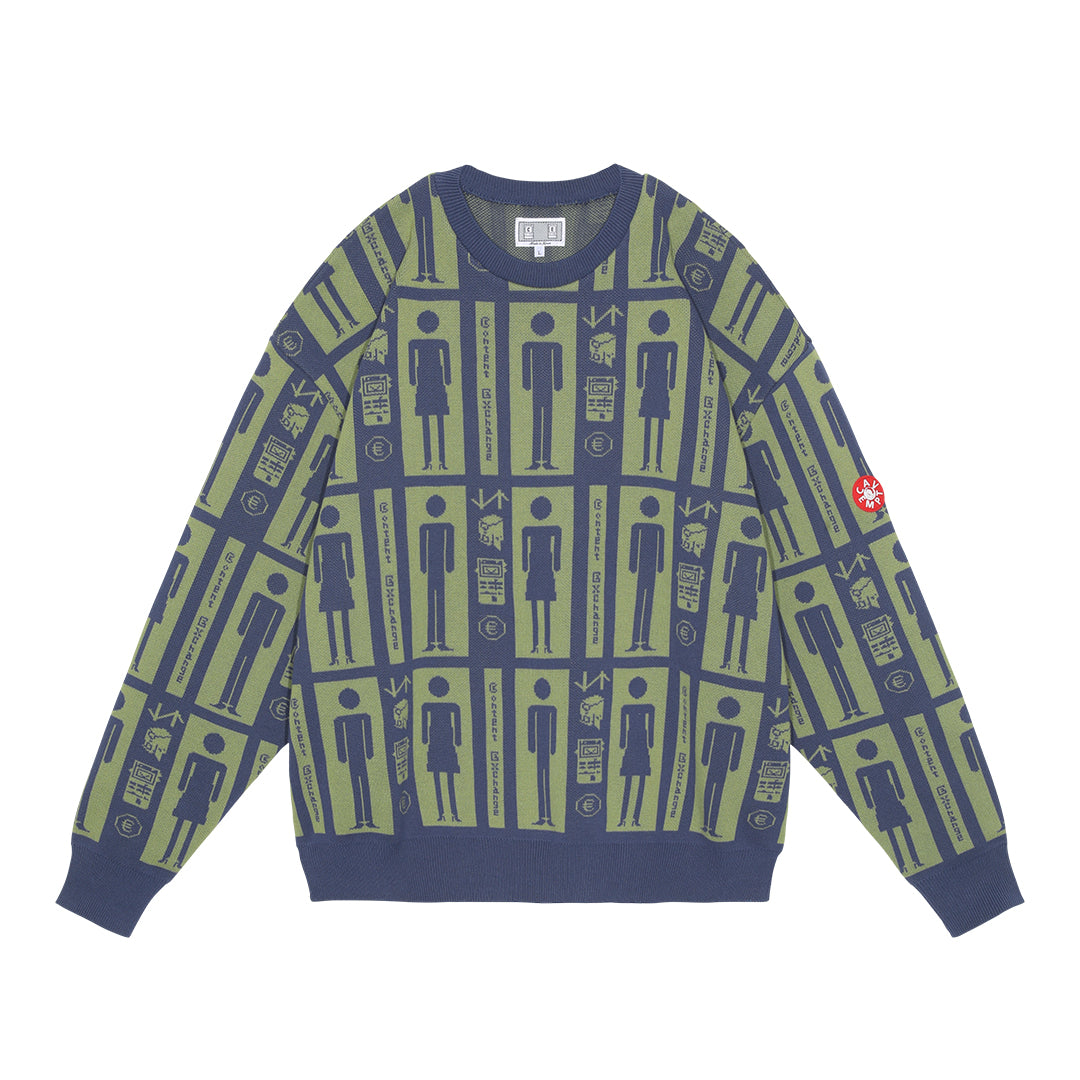 CONTENT EXCHANGE KNIT / NAVY