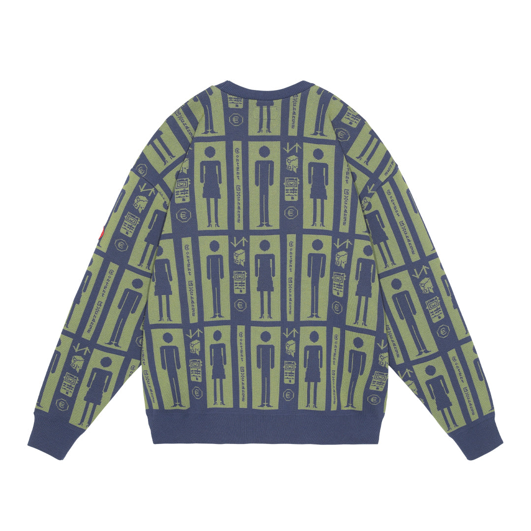 CONTENT EXCHANGE KNIT / NAVY