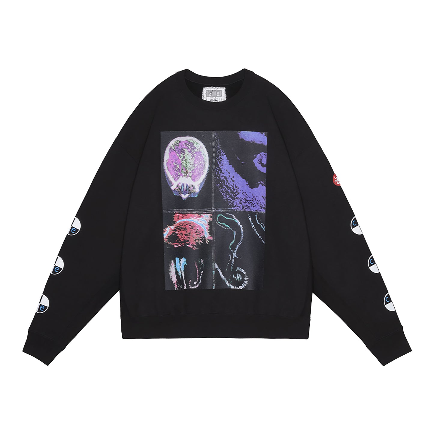 XO RIFF CREW NECK / BLACK