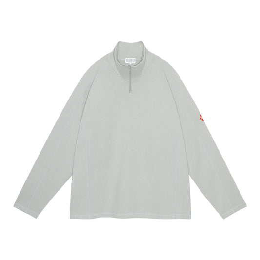DBL KNIT HALF ZIP LONG SLEEVE / KHAKI