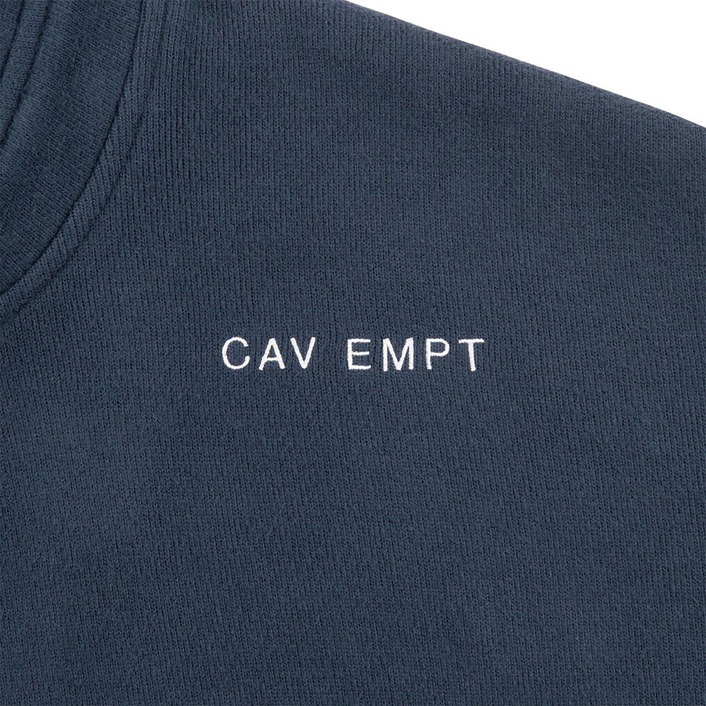 NECK SNAP DBL KNIT HOODY / NAVY