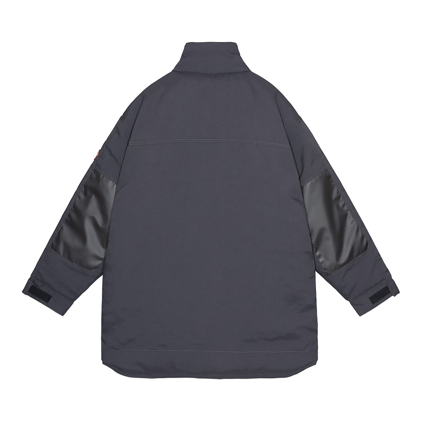 WARM PUFF ZIP COAT / CHARCOAL