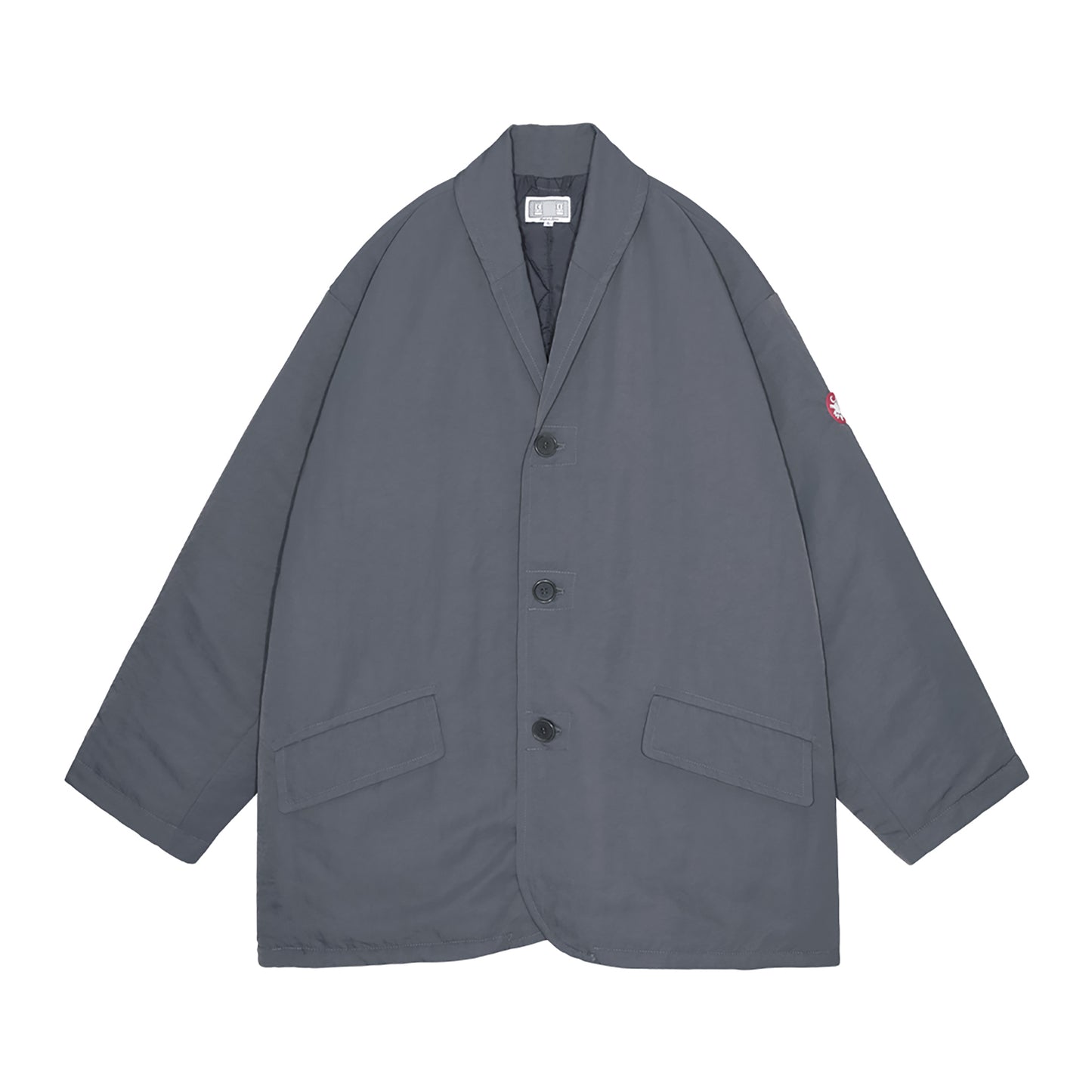 NYLON BUTTON COAT / GREY