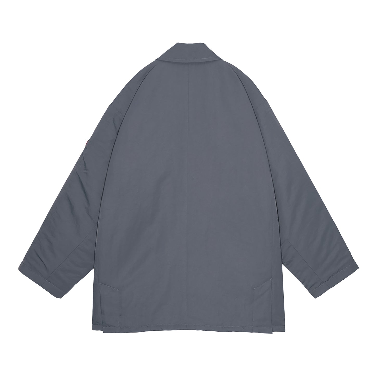 NYLON BUTTON COAT / GREY