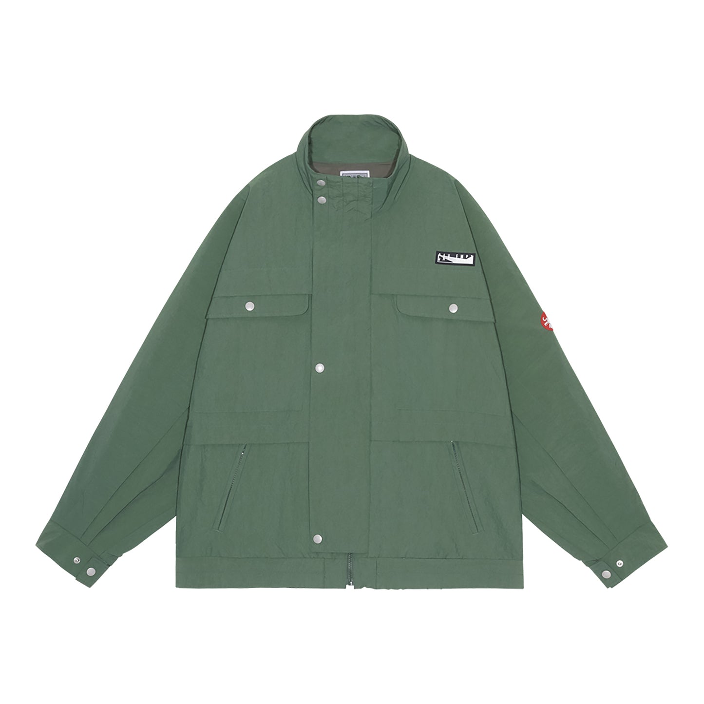 NYLON FLAP SLEEVE JACKET / GREEN