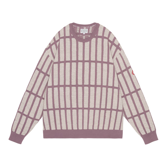 RECTANGULAR BAR KNIT / PURPLE