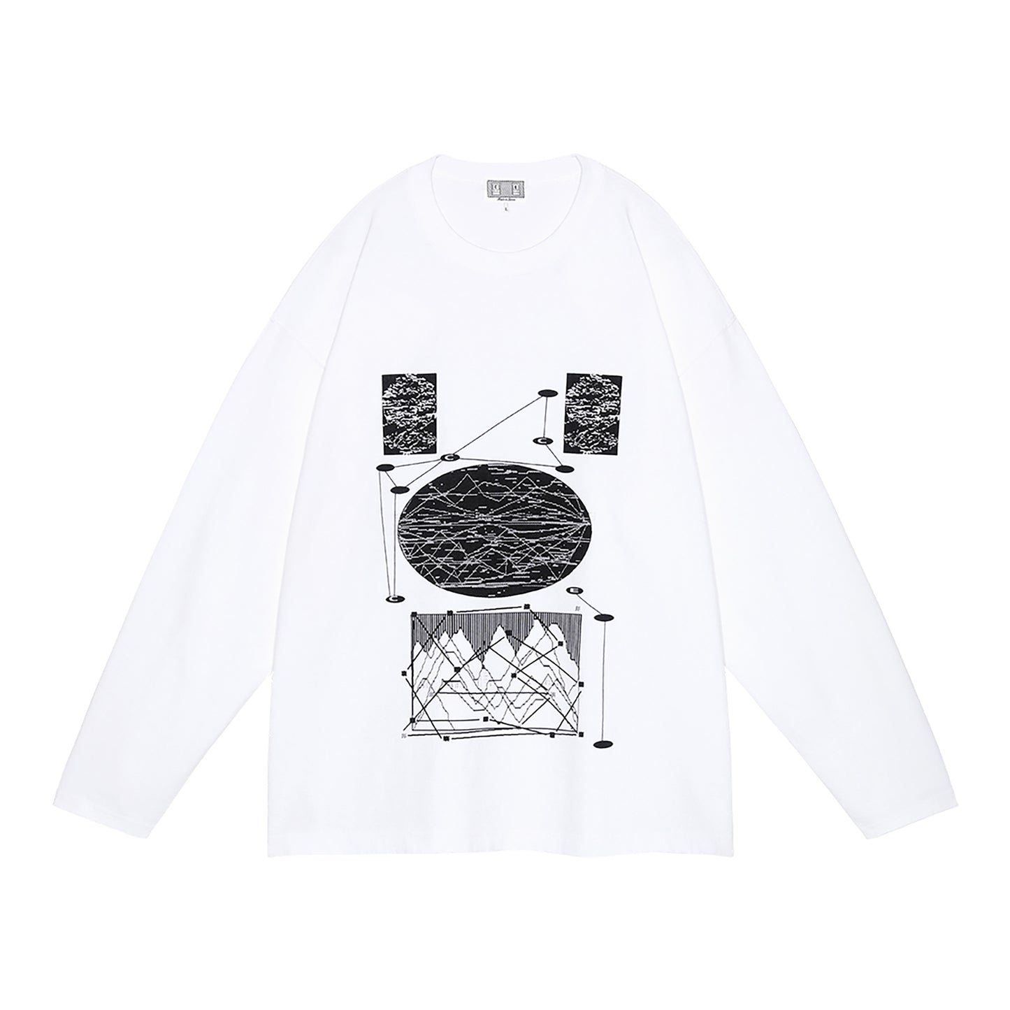 FK DFET BIG LONG SLEEVE T / WHITE