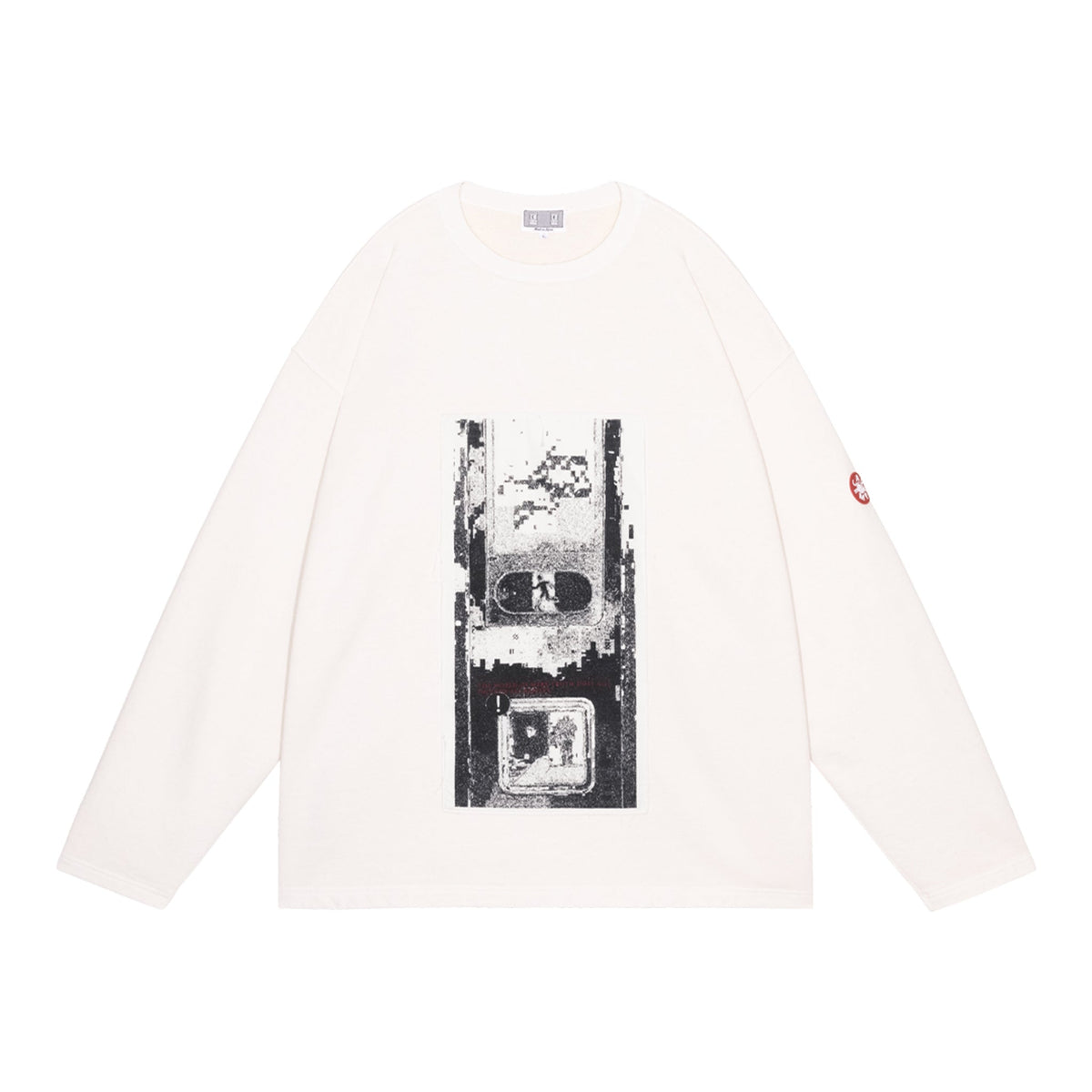 WASHED AS HYDRODW LONG SLEEVE / WHITE
