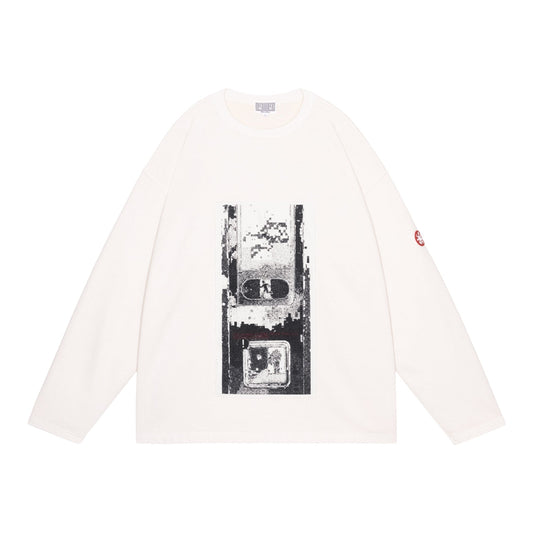 WASHED AS HYDRODW LONG SLEEVE / WHITE