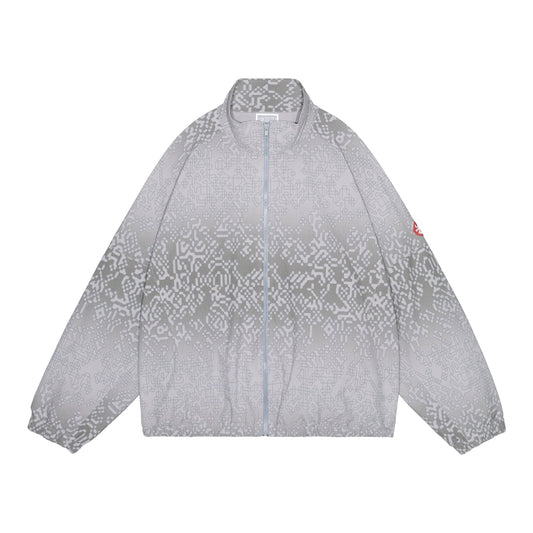 PANELED DIGI7 ZIP JACKET / GREY