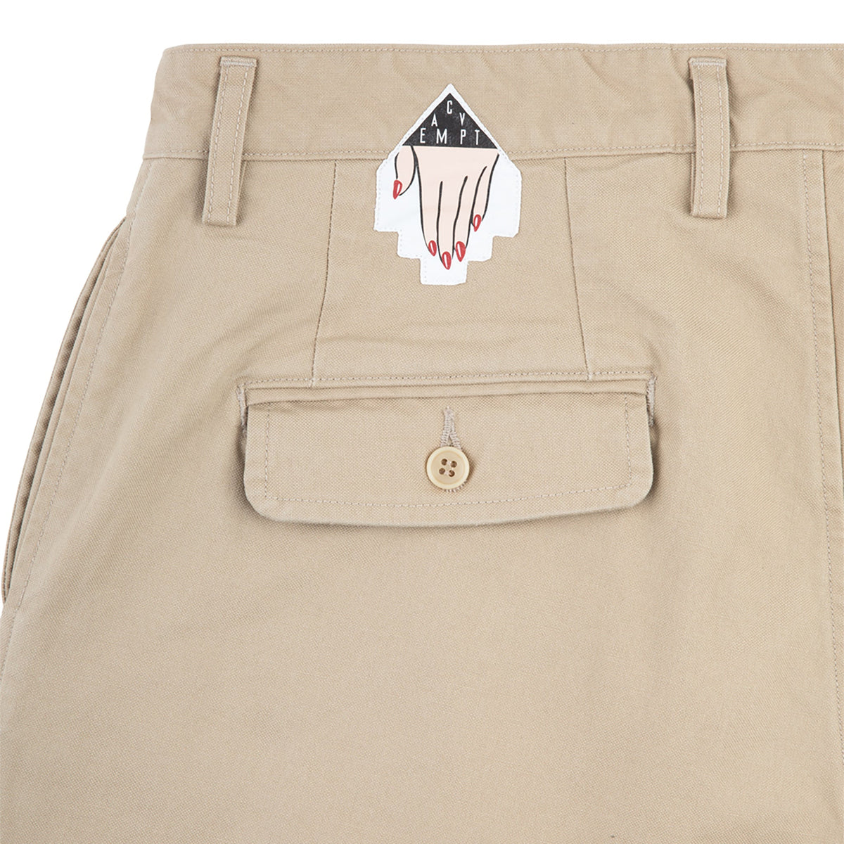 TWO TUCK DUCK PANTS BEIGE / BEIGE