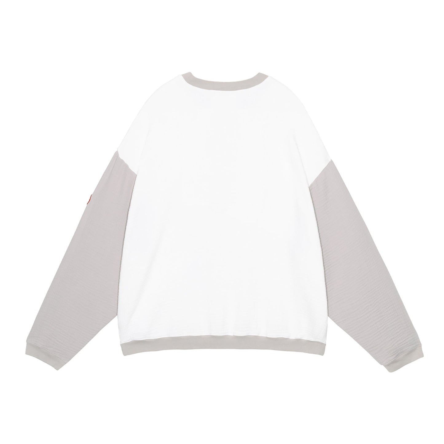 AS CYLINDER GAUZE CREW NECK / WHITE