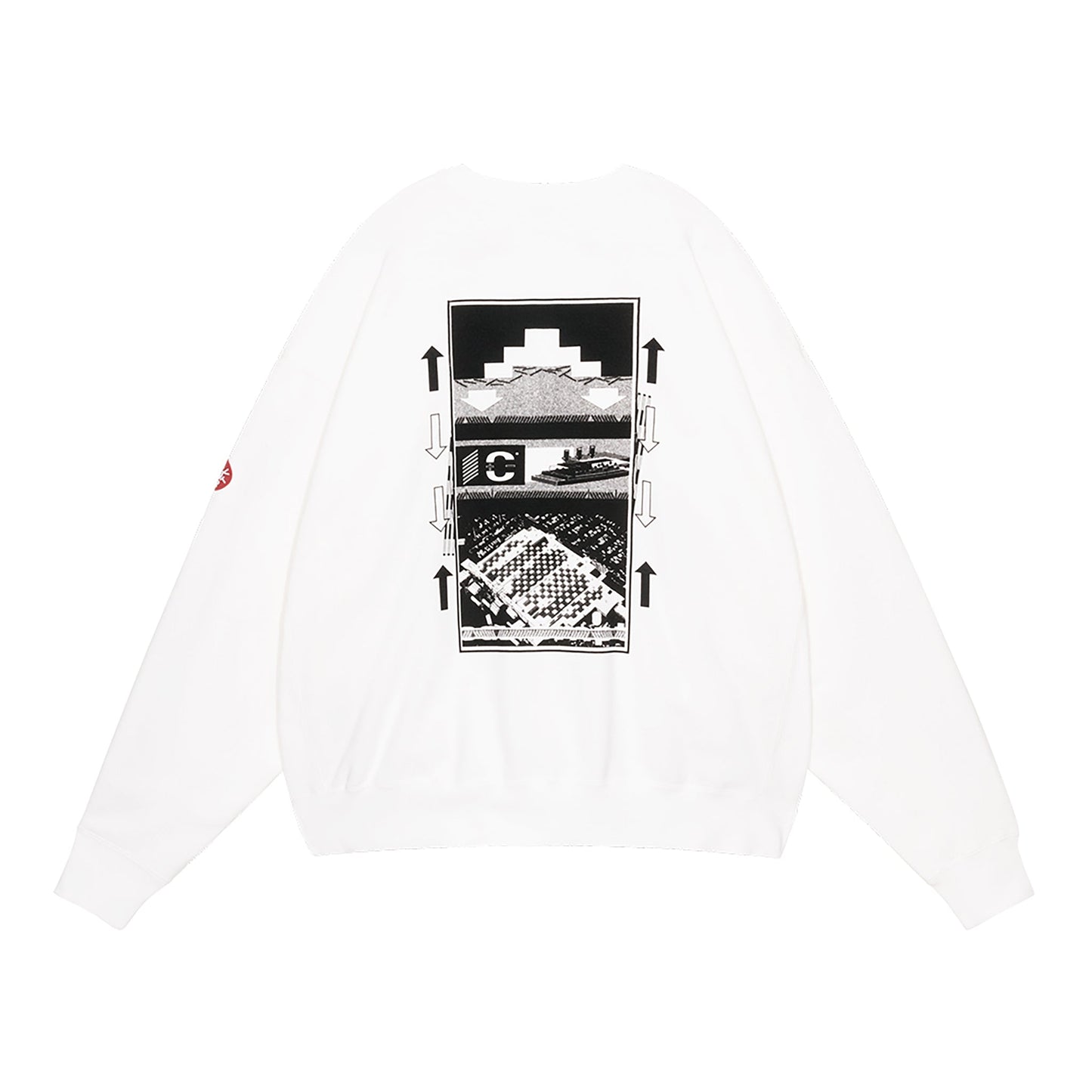 AS OBJECTS SHAPES CREW NECK / WHITE