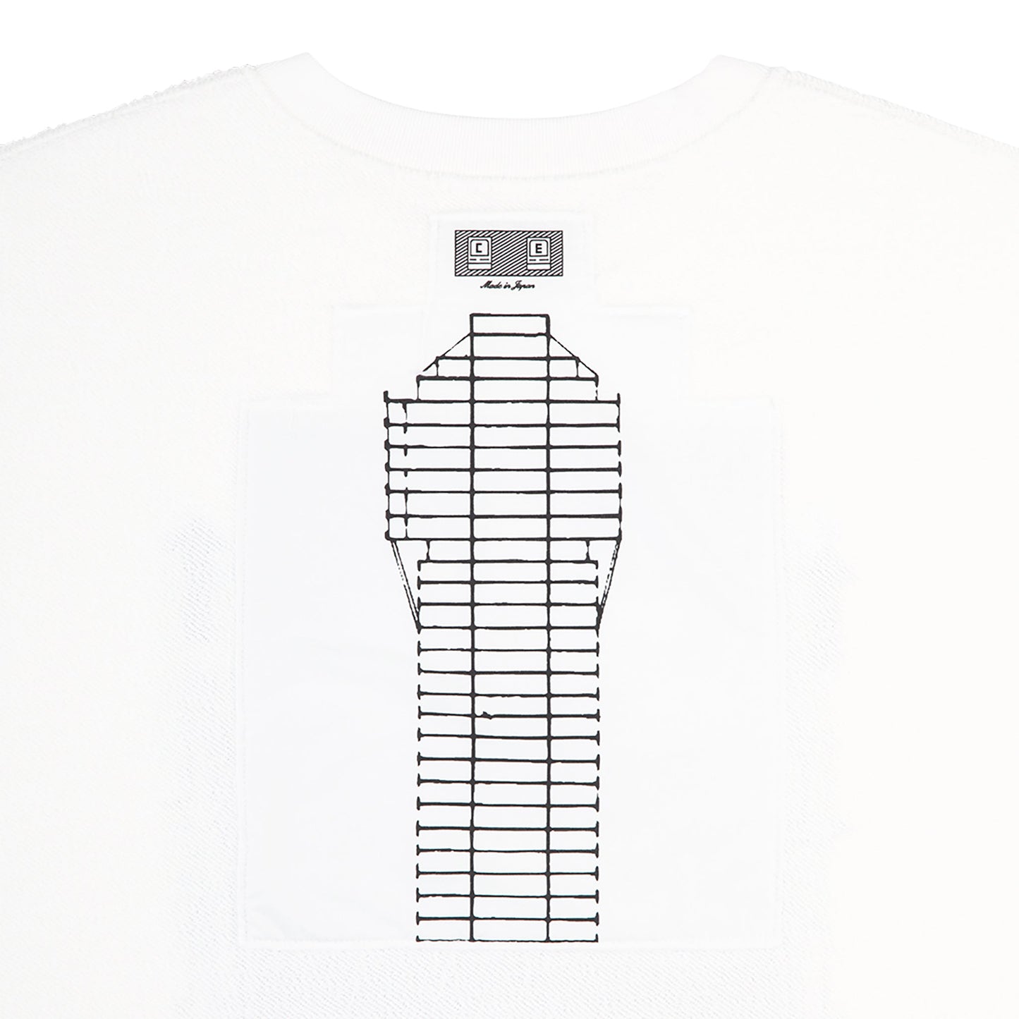AS OBJECTS SHAPES CREW NECK / WHITE