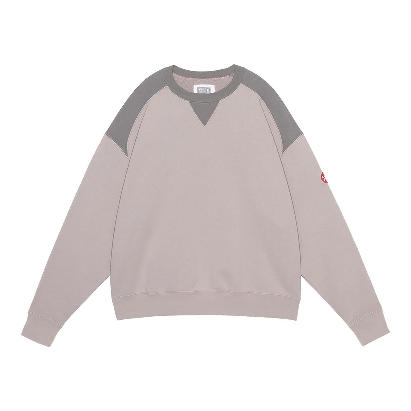 PANEL SHOULDER CREW NECK / BEIGE