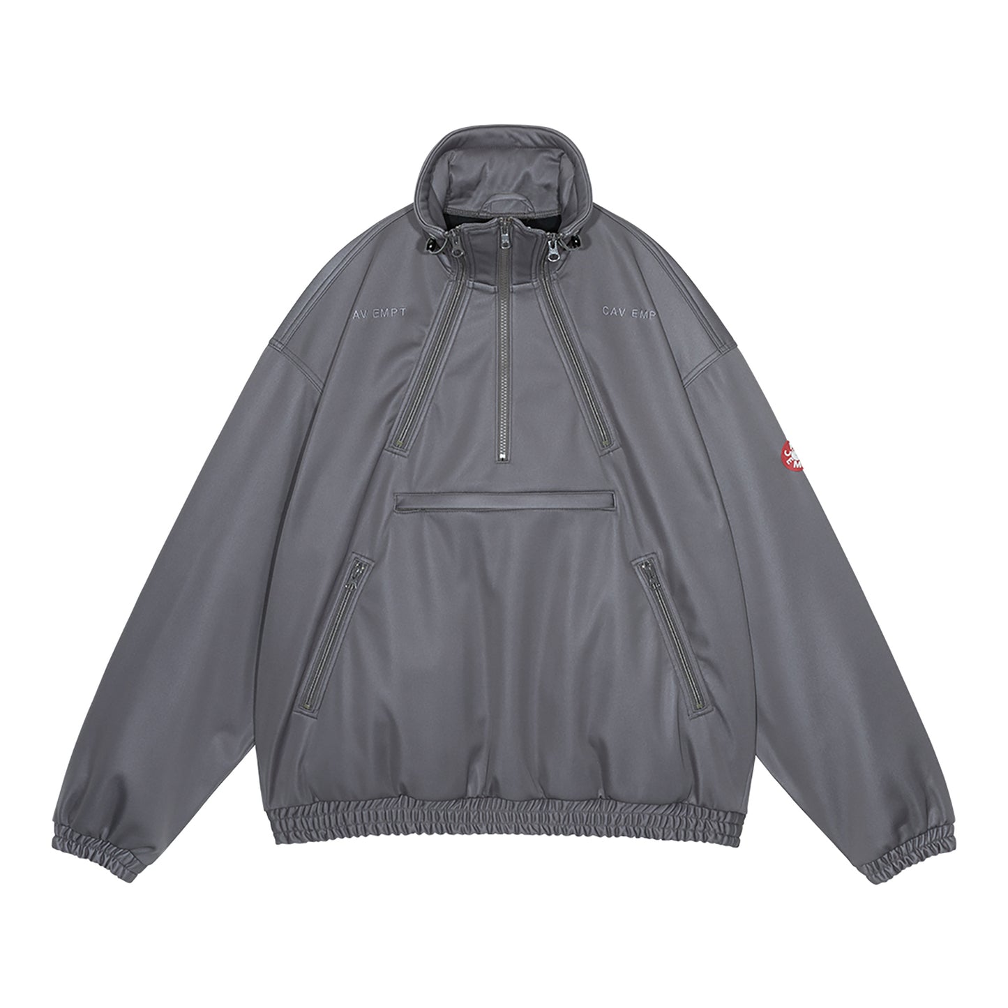 FLEECE BACK HALF ZIP / GREY