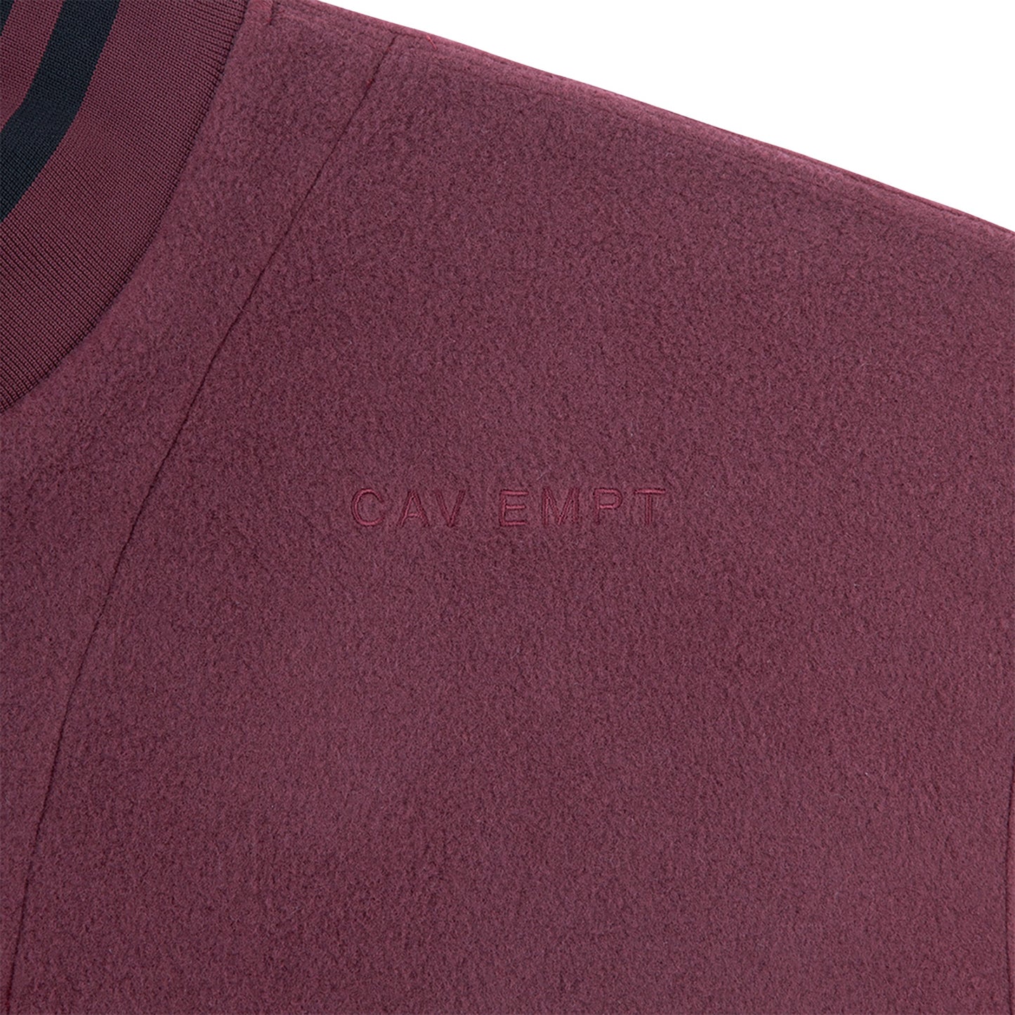 FLEECE HALF ZIP UP / BURGUNDY