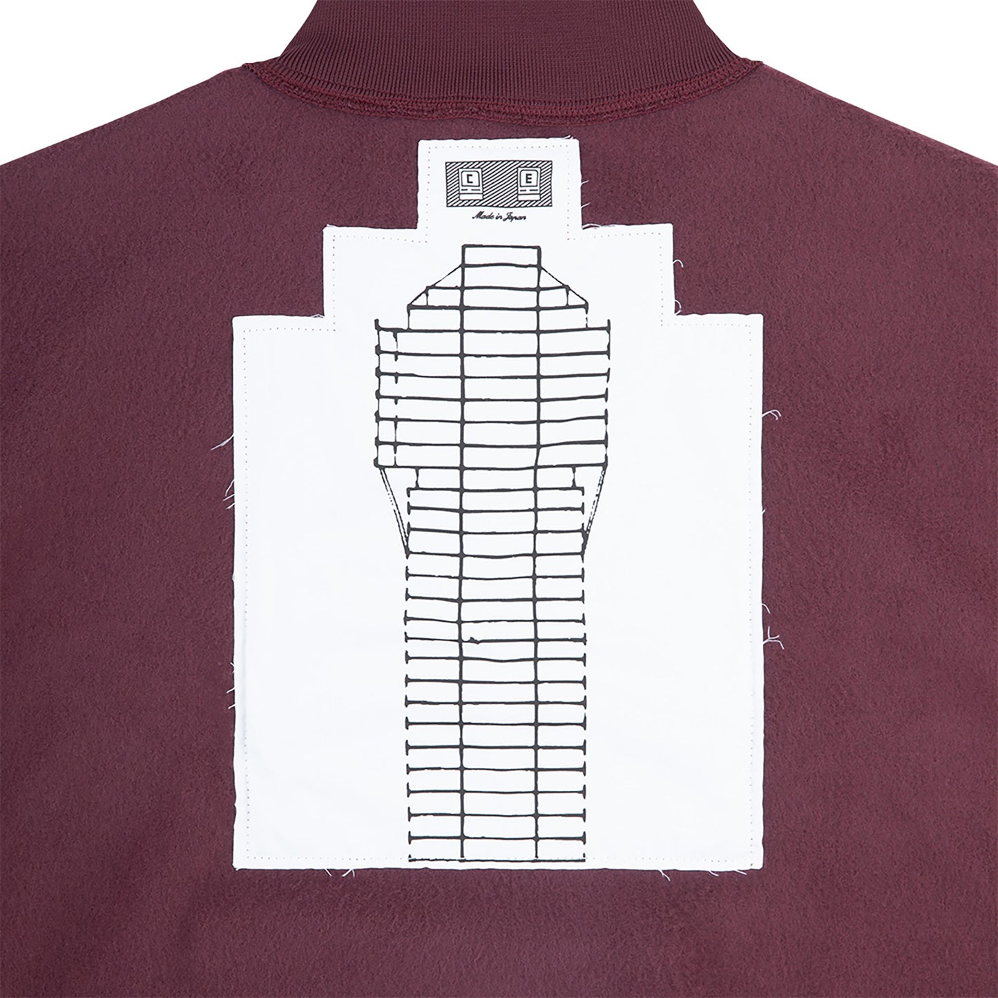 FLEECE HALF ZIP UP / BURGUNDY