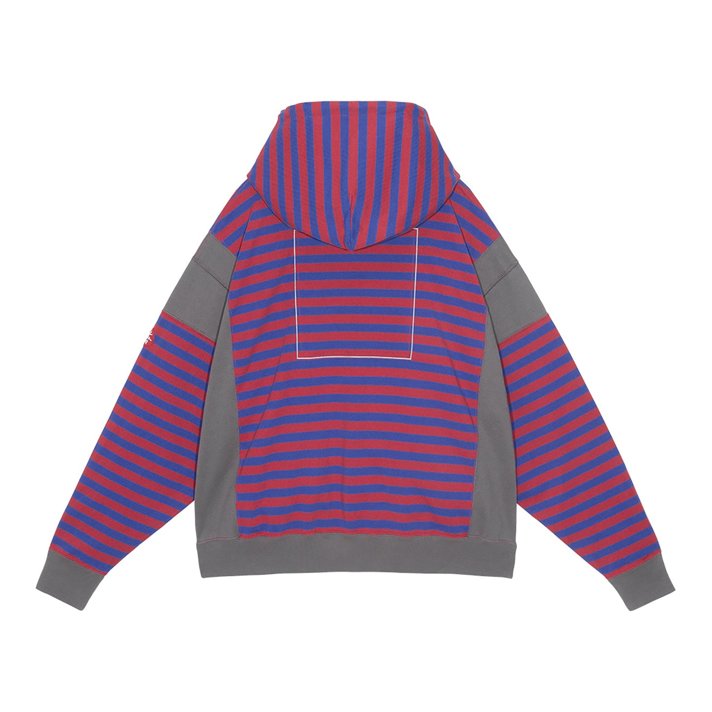 SIDE COLOUR STRIPE LIGHT HOODY / RED