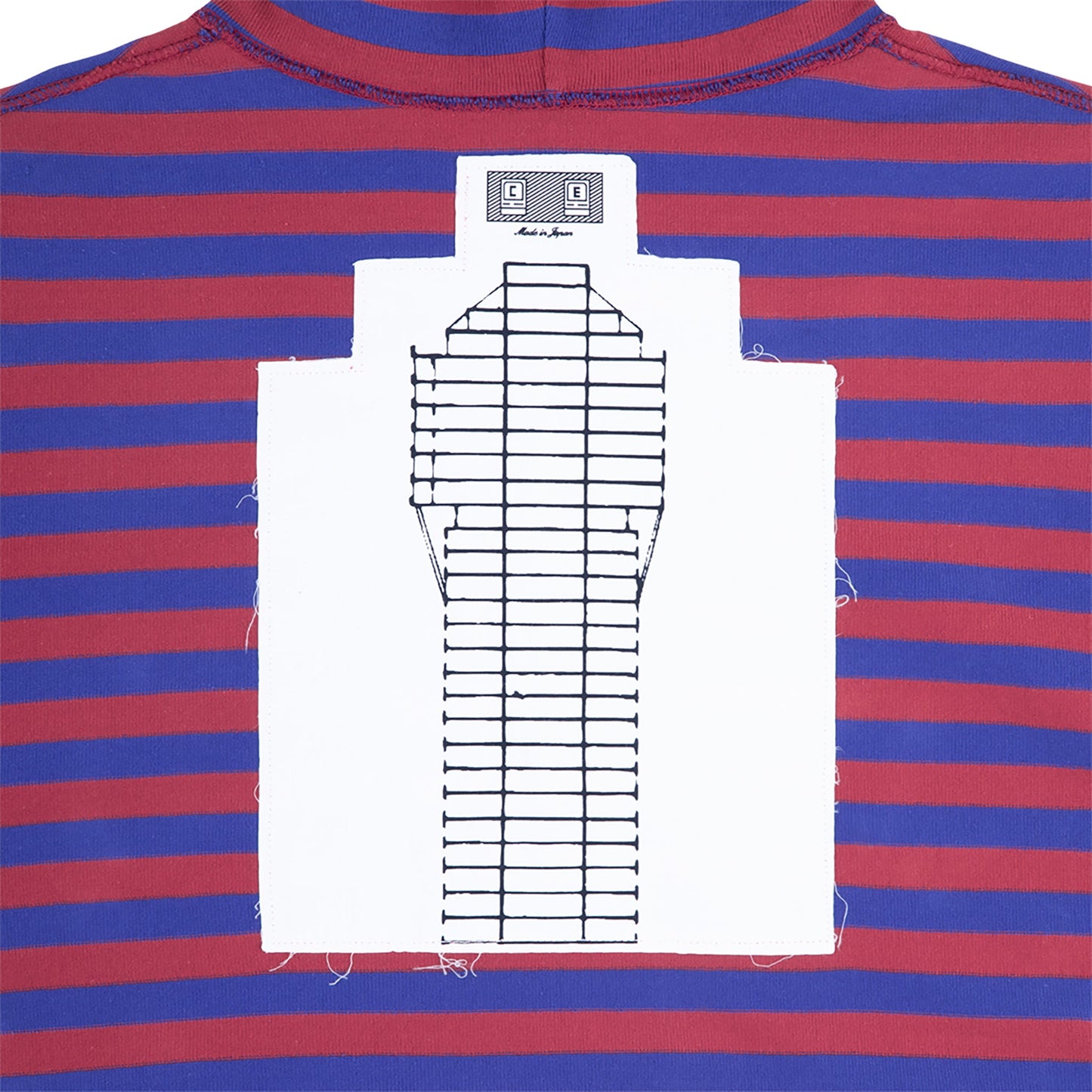 SIDE COLOUR STRIPE LIGHT HOODY / RED
