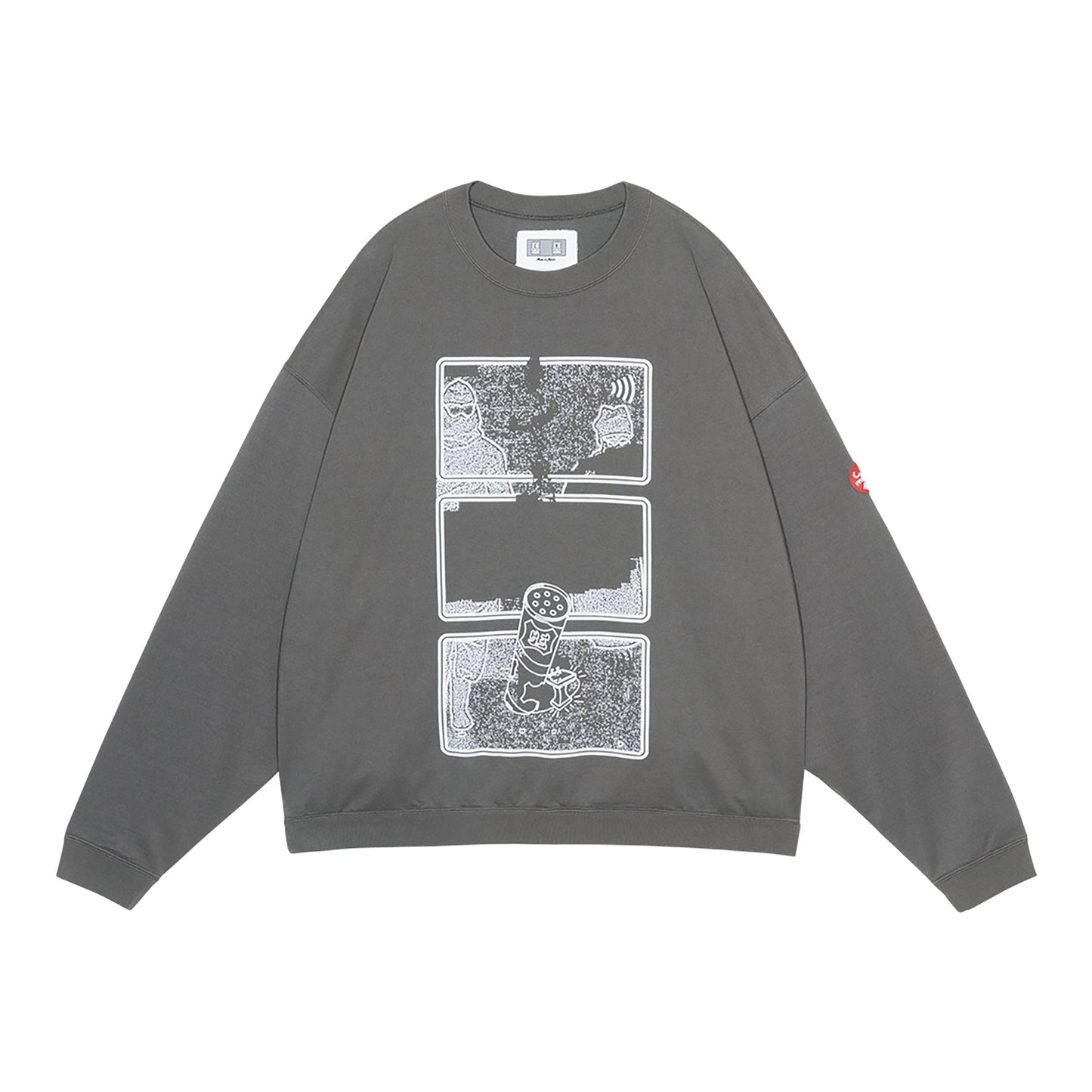 MD CLEAN ROOM LIGHT BIG CREW NECK / CHARCOAL