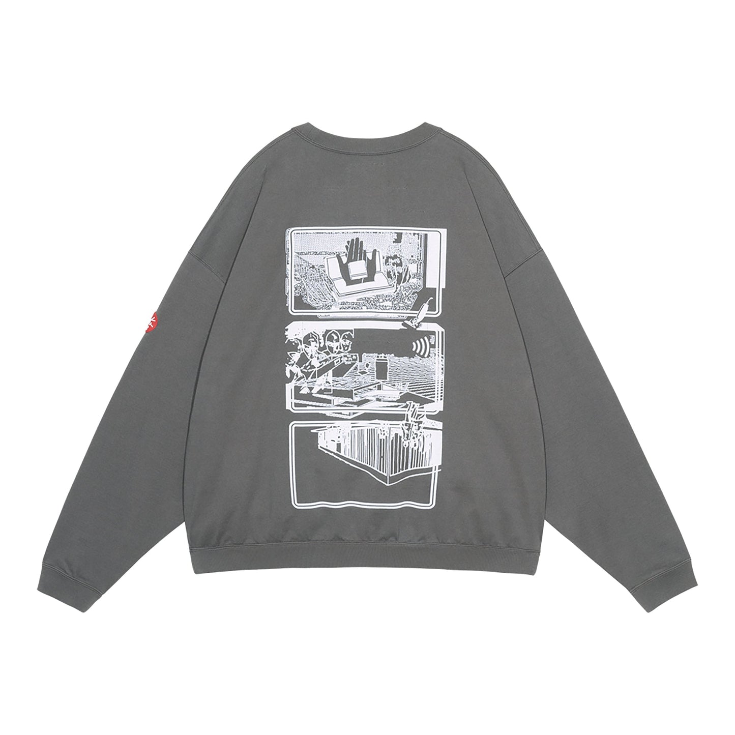 MD CLEAN ROOM LIGHT BIG CREW NECK / CHARCOAL