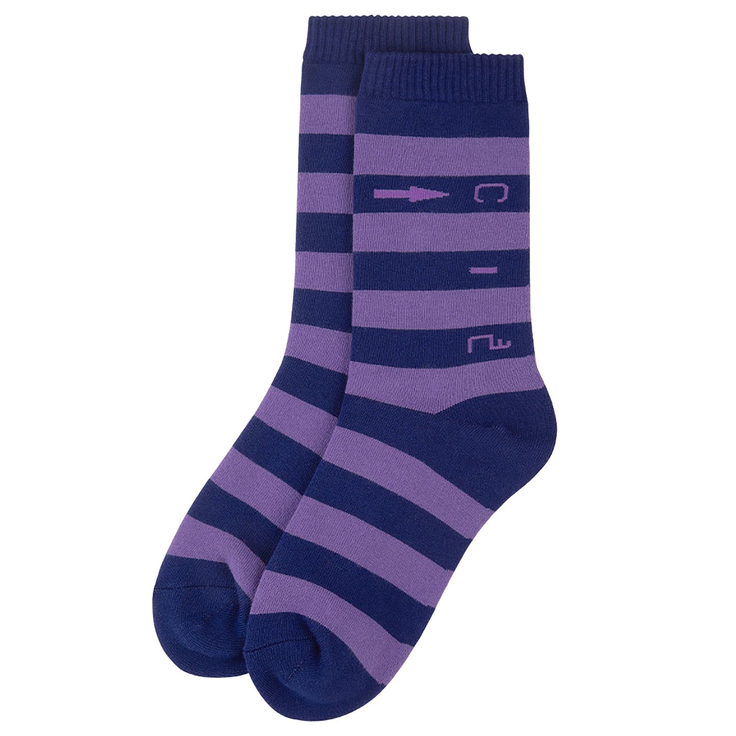 →C.2 STRIPE SOCKS / NAVY