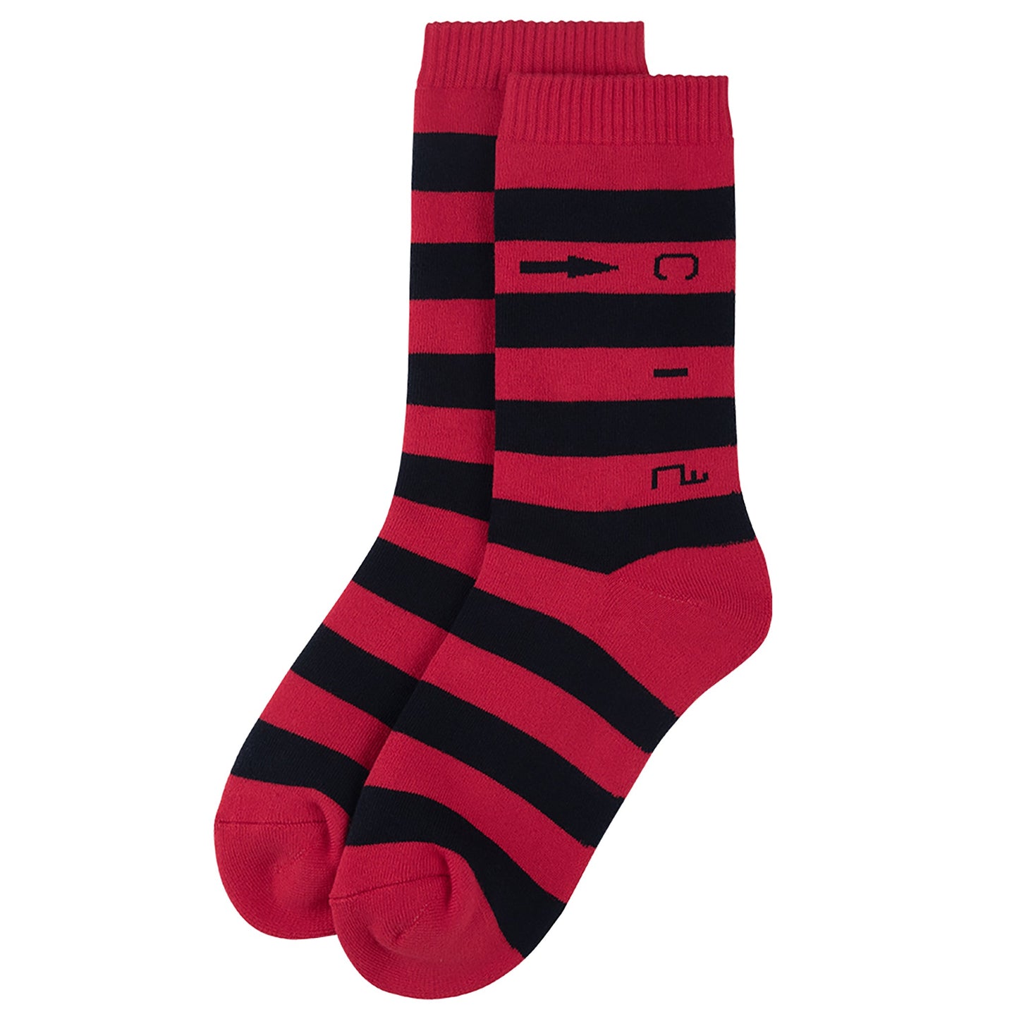 →C.2 STRIPE SOCKS / RED