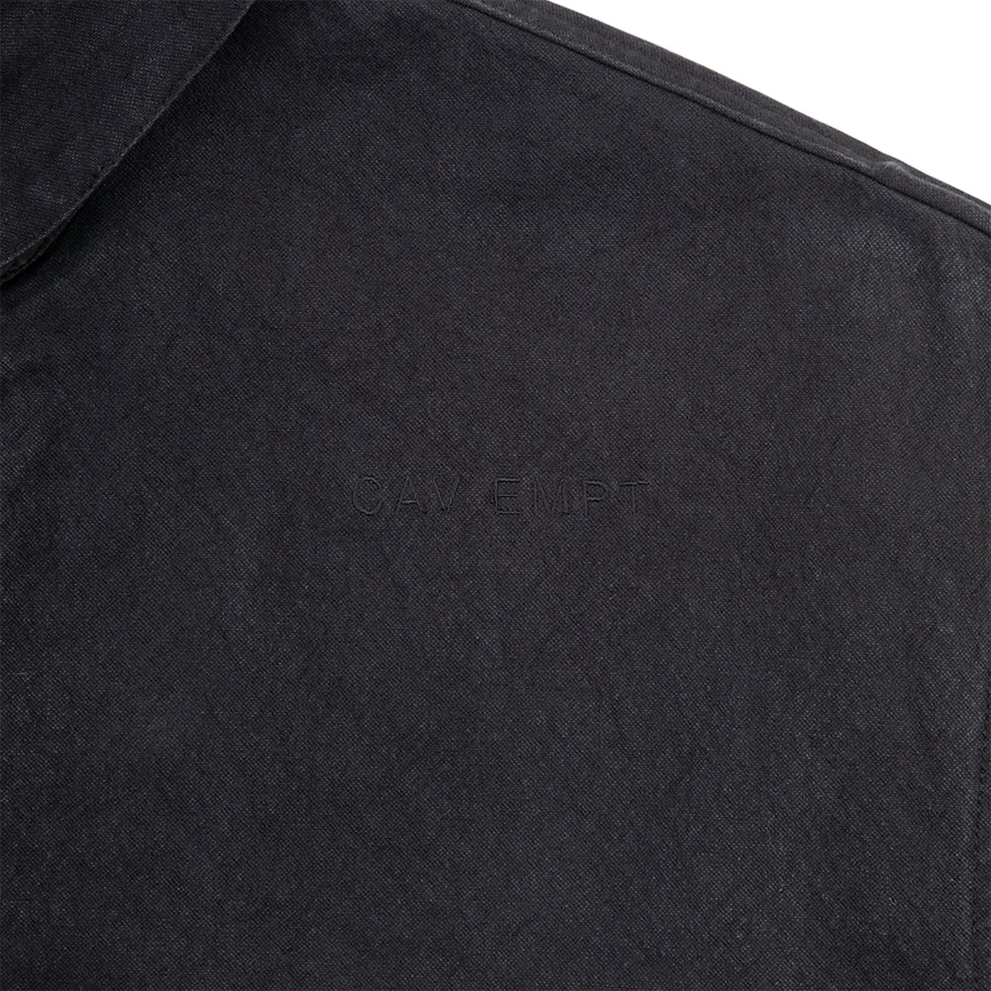 CANVAS CASUAL ZIP JACKET / BLACK