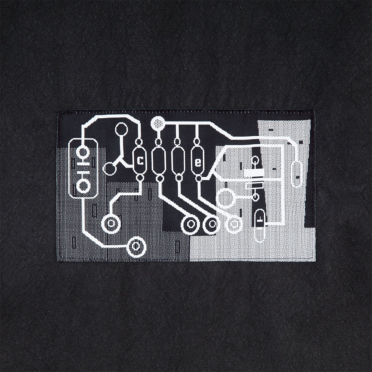 CANVAS CASUAL ZIP JACKET / BLACK