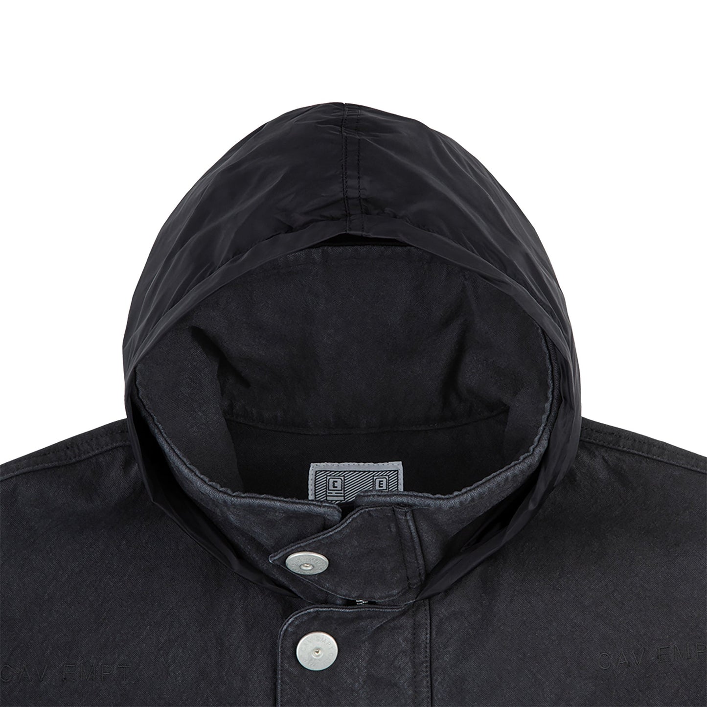 CANVAS CASUAL ZIP JACKET / BLACK