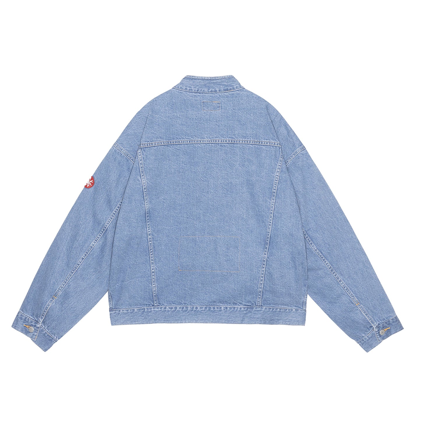 WASHED NEP DENIM TRUCKER JACKET / INDIGO