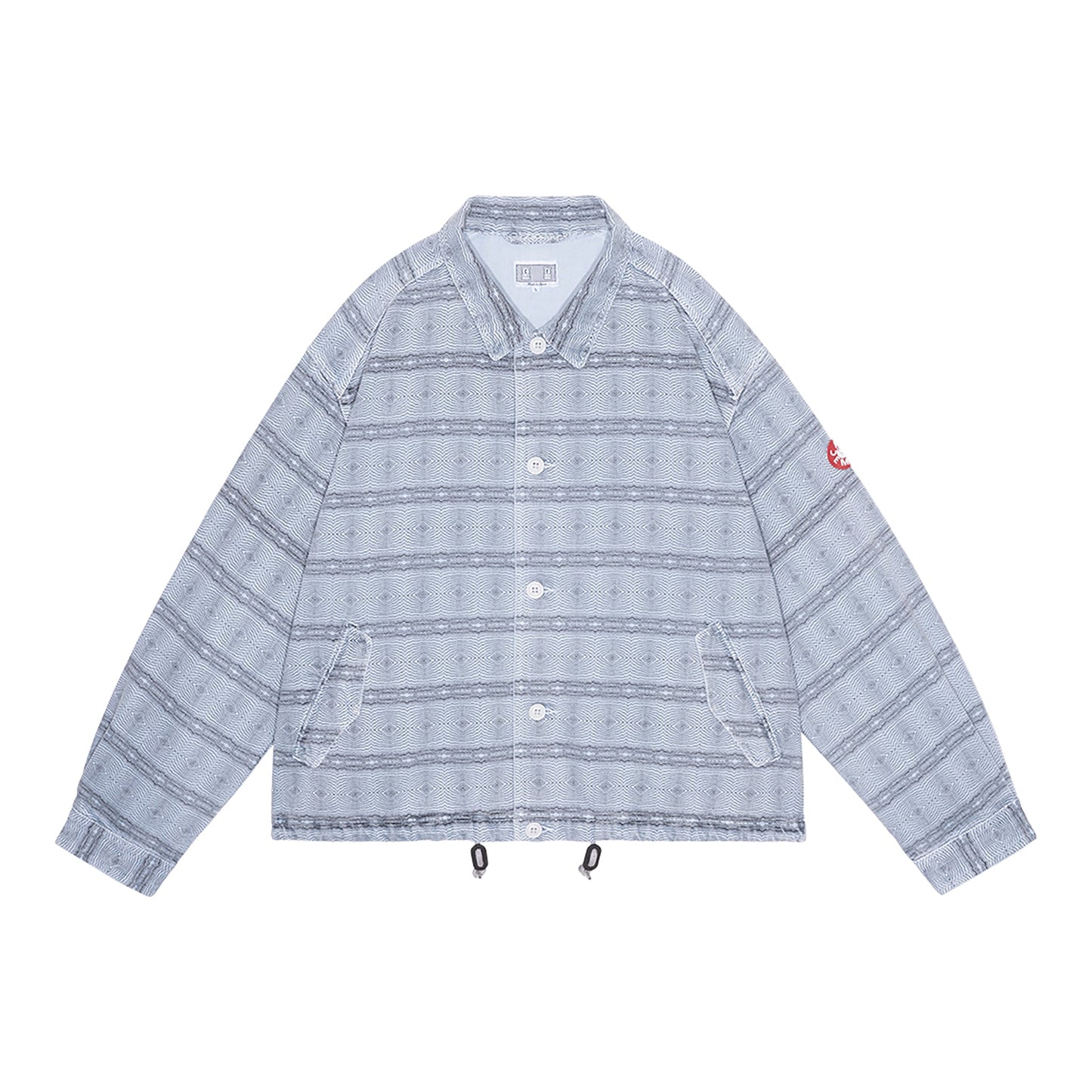 OVERDYE FK PATTERN BUTTON JACKET / BLUE