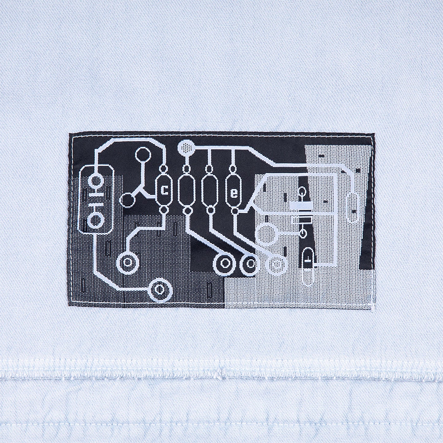 OVERDYE FK PATTERN BUTTON JACKET / BLUE
