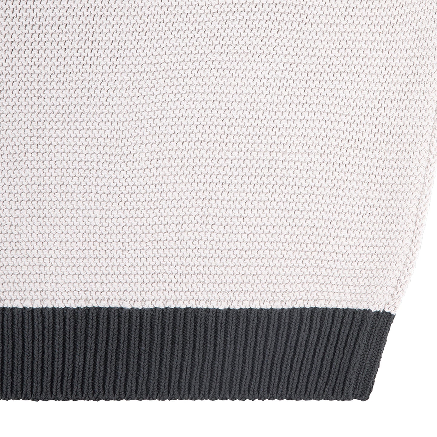 CLOURED COTTON KNIT / GREY