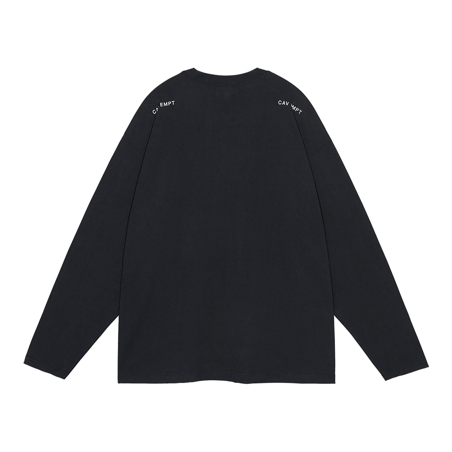 WASHED MD WIRECUTTER LONG SLEEVE T / BLACK