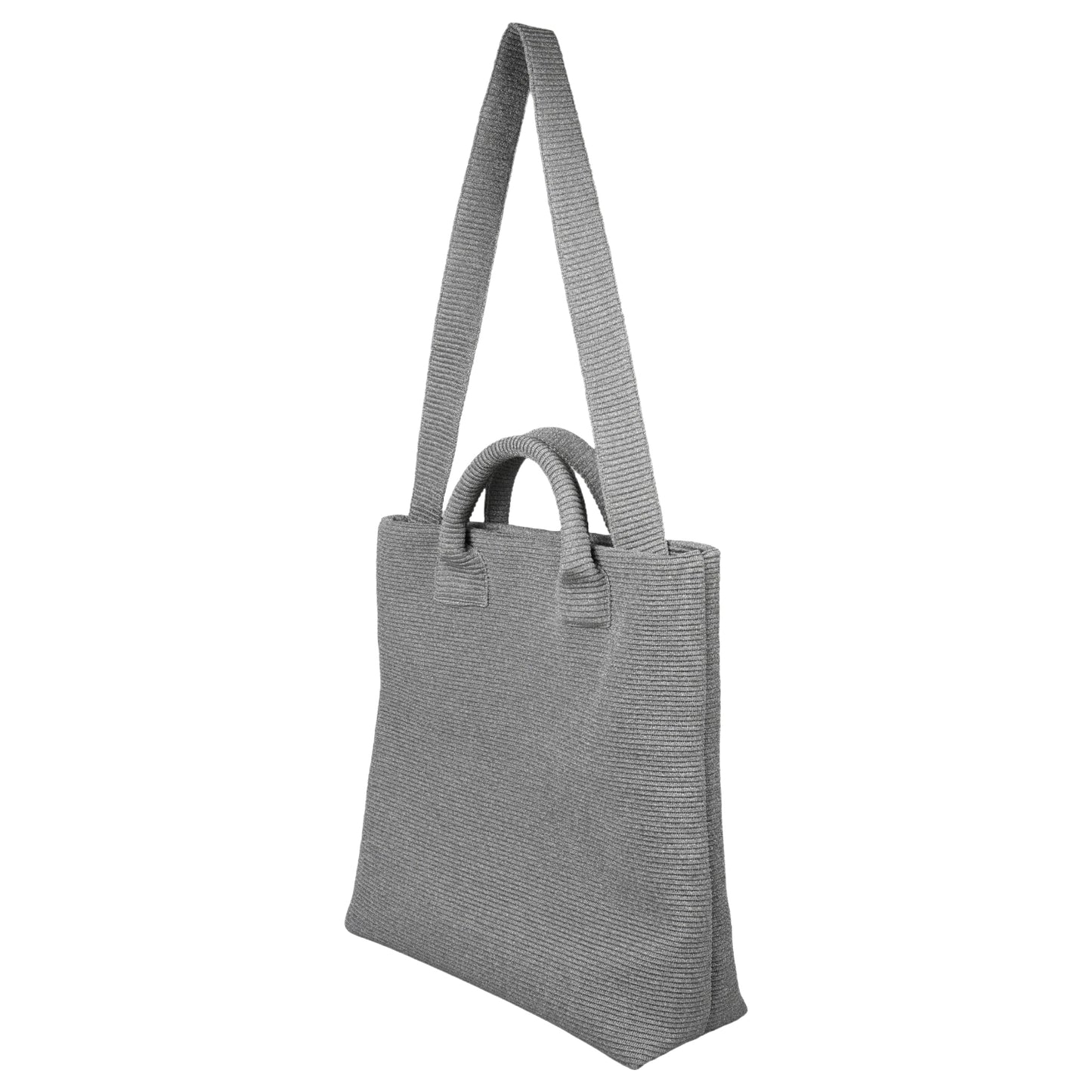 STRATUM METAL TOTE BAG / SILVER