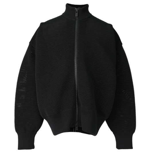 TC STRATUM STAND-UP COLLAR BOMBER JACKET / BLACK